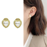 Pearl Heart Ear Clip -EC148